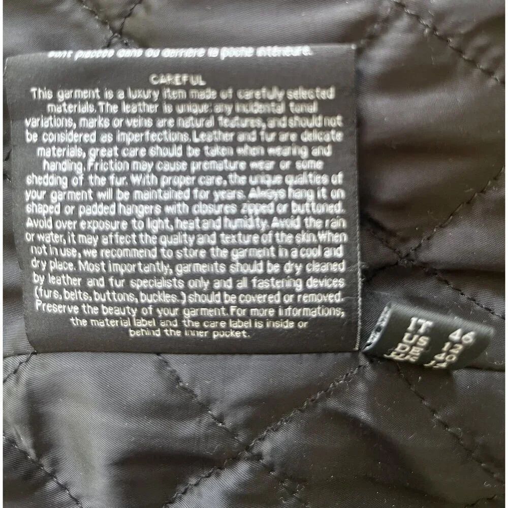 Intuition Paris Wool & Leather Jacket with Removable Fur Trim 42 - Picture 7 of 7